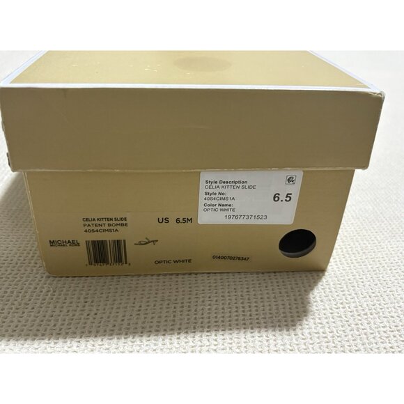 Michael Kors White strappy sandal Slide heels Size 6.5 - Picture 8 of 8